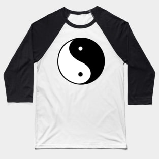 Yin Yang sticker Baseball T-Shirt